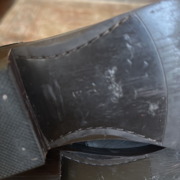 COACH Carmen Semi Matte Calf Leather Suede Ankle Boots Black Size 11 - Picture 10 of 15